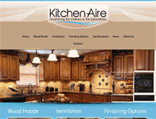 Tablet Screenshot of kitchen-aire.com